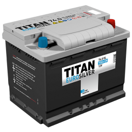 Аккумулятор TITAN EUROSILVER 6СТ-74.0 VL (низкая) (700А)